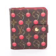 Pre-owned Canvas wallets Louis Vuitton Vintage , Red , Dames