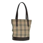 Pre-owned Canvas totes Burberry Vintage , Beige , Dames