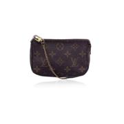 Pre-owned Fabric clutches Louis Vuitton Vintage , Brown , Dames