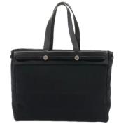 Pre-owned Canvas totes Hermès Vintage , Black , Dames