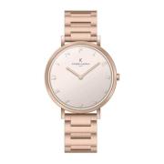 Elegante Roségoud Quartz Dameshorloge Pierre Cardin , Pink , Dames