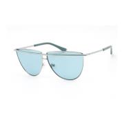 Blauw Glas Metalen Zonnebril Unisex Guess , Gray , Unisex