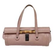 Pre-owned Leather gucci-bags Gucci Vintage , Pink , Dames