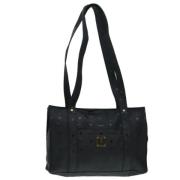 Pre-owned Leather shoulder-bags MCM Pre-owned , Black , Dames