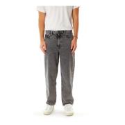 Baggy Tapered Fit Jeans American Vintage , Gray , Heren