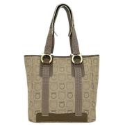 Pre-owned Canvas totes Salvatore Ferragamo Pre-owned , Brown , Dames