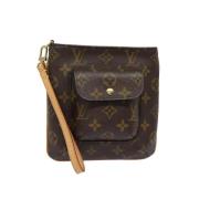 Pre-owned Canvas handbags Louis Vuitton Vintage , Brown , Dames