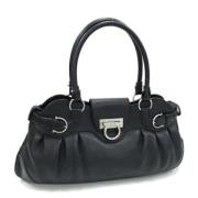 Pre-owned Leather handbags Salvatore Ferragamo Pre-owned , Black , Dam...