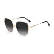 Oversized Square Frame Metal Zonnebril Jimmy Choo , Multicolor , Dames