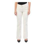 Witte Straight Leg Katoenen Jeans Gerry Weber , White , Dames