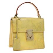 Pre-owned Leather handbags Louis Vuitton Vintage , Green , Dames