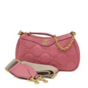 Pre-owned Leather gucci-bags Gucci Vintage , Pink , Dames