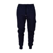 Cargo sweatpants met meerdere zakken C.p. Company , Black , Heren