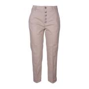 Chino Broek met Juweelknoop voor Dames Dondup , Pink , Dames