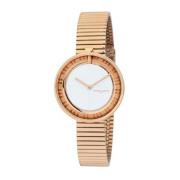 Roségoud Quartz Analoog Dameshorloge Pierre Cardin , Pink , Dames