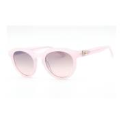 Roze Plastic Zonnebril met Rood Glas Guess , Pink , Dames