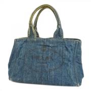 Pre-owned Denim handbags Prada Vintage , Blue , Dames