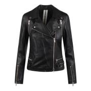 Klassieke Bikerjas met ritssluiting S.w.o.r.d 6.6.44 , Black , Dames