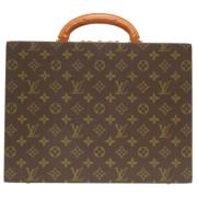 Pre-owned Canvas briefcases Louis Vuitton Vintage , Brown , Dames