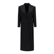 Double-Breasted Wol Tuxedo Jas Dolce & Gabbana , Black , Dames