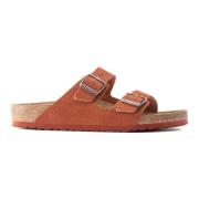 Nubuck Arizona Sandalen Birkenstock , Red , Heren