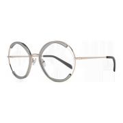 Grijze Metalen & Kunststof Optische Frames Emilio Pucci , Gray , Dames