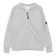 Heather Grey Fleece Hoodie met Lens Detail C.p. Company , Gray , Heren