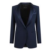 Klassieke Single-breasted Blazer Hebe Studio , Blue , Dames