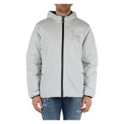 Omkeerbare Hoodie met Logoprint Richmond , Gray , Heren