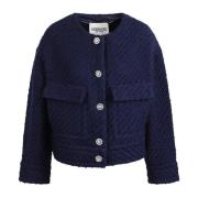 Tweedjasje met stras knopen Essentiel Antwerp , Blue , Dames