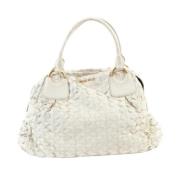 Pre-owned Leather handbags Miu Miu Pre-owned , White , Dames