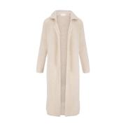 Mouwloos vest met reverskraag Zusss , Beige , Dames