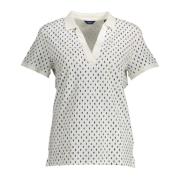 Wit poloshirt met korte mouwen voor dames Gant , White , Dames