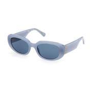 Blauw Glas UV-filter Zonnebril Vrouwen Guess , Gray , Dames