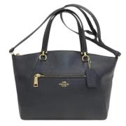 Pre-owned Leather handbags Coach Pre-owned , Blue , Dames