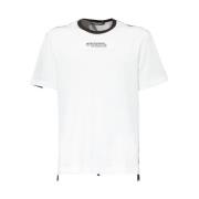 Geborduurd Logo Camo Print T-shirt Dolce & Gabbana , White , Heren