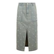 Parel Kralen Voor Split Rok Sea NY , Blue , Dames