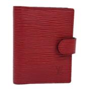 Pre-owned Leather home-office Louis Vuitton Vintage , Red , Dames