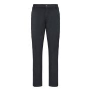 Stretch Gabardine Katoenen Broek Boggi Milano , Blue , Heren