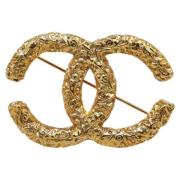 Pre-owned Metal chanel-jewelry Chanel Vintage , Yellow , Dames