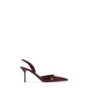 Bordeaux Patent Leren Slingback Schoenen Paris Texas , Red , Dames