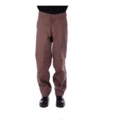 Bruine Broek met Ritssluiting Dickies , Brown , Heren