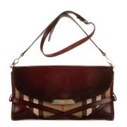 Pre-owned Leather shoulder-bags Burberry Vintage , Brown , Dames