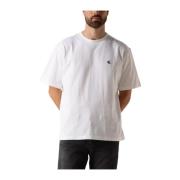 Heren Heavy Relaxed Tee Calvin Klein , White , Heren