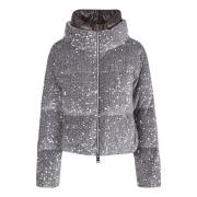 Grijze Ganzendons Gevoerde Jas Herno , Gray , Dames