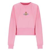 Roze Sweatshirt met Orb Borduurwerk Vivienne Westwood , Pink , Dames