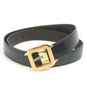 Pre-owned Leather belts Cartier Vintage , Black , Heren