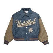 Academie Leren Varsity Jack Untitled Artworks , Blue , Heren