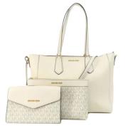 Pre-owned Leather shoulder-bags Michael Kors Pre-owned , White , Dames