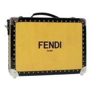 Pre-owned Leather travel-bags Fendi Vintage , Yellow , Dames